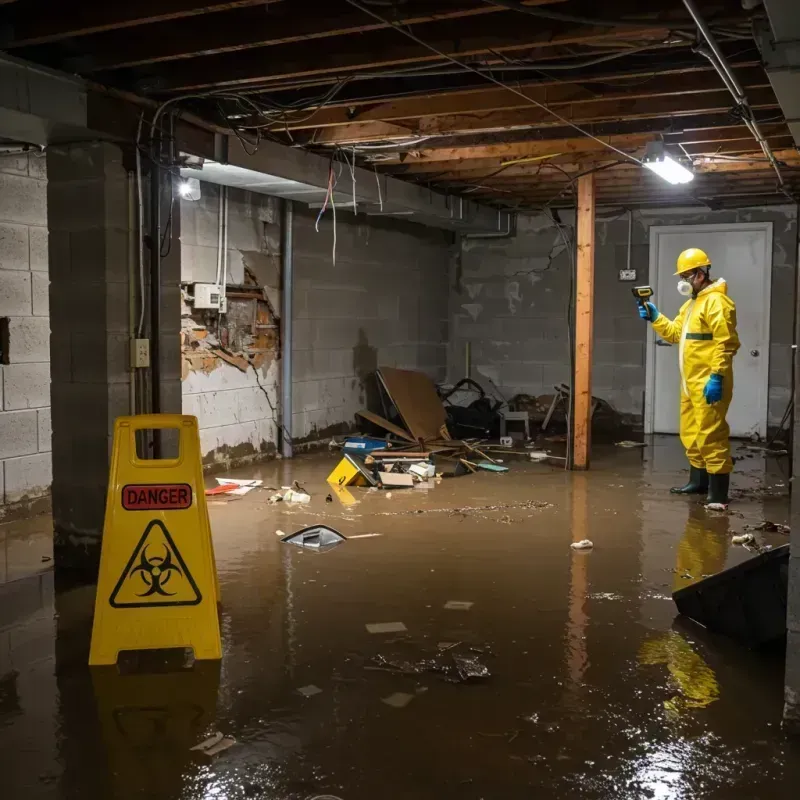 Flooded Basement Electrical Hazard in King City, OR Property